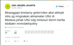 UNJ Bakal Usut Kasus Mahasiswa Potong Leher Ayam saat Demo