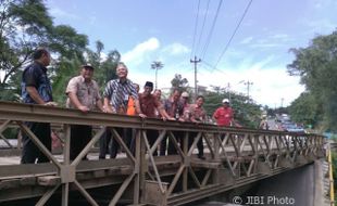 INFRASTRUKTUR BOYOLALI : Lebaran, Jembatan Grawah di Jalur SSB Masih Pakai Bailey