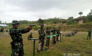 Asah Kemampuan, 472 Prajurit Kodim Madiun Latihan Menembak