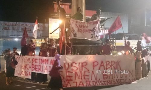 DEMO SUKOHARJO : Tuntut Pencabutan Izin Pabrik Semen Kendeng, IMM Gelar Aksi Diam