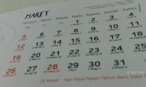 HARI KEJEPIT 2017 : Pengumuman! Tidak Ada Cuti Bersama di 27 Maret