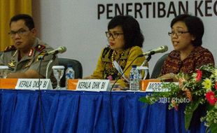 FOTO PENUKARAN UANG : BI dan Polda Sosialisasikan Izin KUPVA BB