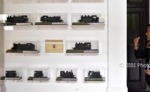 FOTO WISATA SEMARANG : Miniatur Kereta Kuno Ada di Lawang Sewu