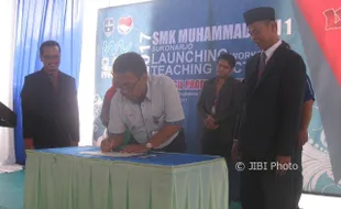 Gandeng 5 Perusahaan, SMK Muh 1 Sukoharjo Launching Teaching Factory