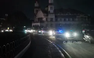 FOTO EARTH HOUR 2017 : Begini Suasana Kota Semarang Saat Jam Bumi