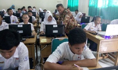 UJIAN NASIONAL 2017 : Begini Pelaksanaan Gladi Bersih UNBK SMP di Solo