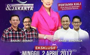 PILKADA JAKARTA : Anies-Sandiga Tak Datang Debat, Rossi: Show Must Go On!