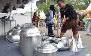 FESTIVAL KULINER SOLO : SICF 2017 Beri Rezeki Penjual Wajan, Sehari Raup Rp1,6 Juta