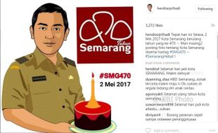 Warganet Riuh Ucapkan Selamat HUT Kota Semarang