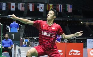 INDONESIA OPEN 2017 : Telak! Jonatan Christie Ditumbangkan Chen Long