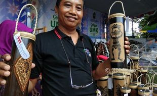 Celengan Bambu Ini Terinspirasi dari Tiang Rumah Jawa