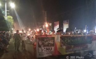 1.000 Obor Sambut Ramadan di Kota Madiun