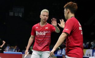 INDONESIA OPEN 2017 : Marcus/Kevin Disingkirkan Pasangan Nonunggulan Denmark