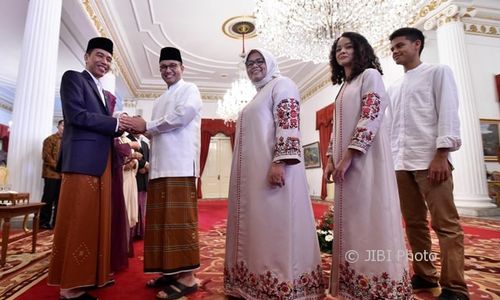 Presiden Jokowi Open House, Anies-Sandi Hingga Agus-Ibas Bersilaturahmi