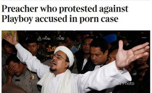 Habib Rizieq Tersandung Kasus, Media Inggris Sindir Aksi Protes Majalah Playboy