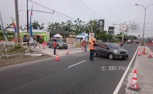 MUDIK LEBARAN 2017 : Pospam di Pintu Tol Soker Ngasem dan Klodran Ditutup