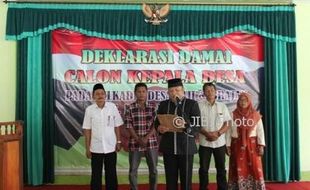 PILKADES KLATEN : Sepekan Lagi, 133 Calon Kades Bertarung di 48 Desa