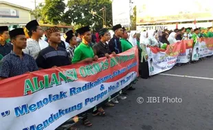 Ratusan Warga Boyolali Gelar Aksi Dukung Perppu Ormas