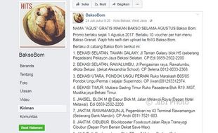 TRENDING SOSMED : Punya Nama Agus? Yuk Makan Bakso Gratis di Warung Ini