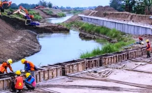 FOTO BANJIR DEMAK : Normalisasi Sungai Jragung Telan Rp700 M