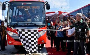 FOTO TRANSPORTASI JATENG : Inilah BRT Trans Jateng Bawen-Tawang