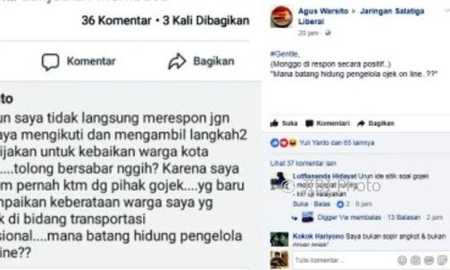 TRANSPORTASI SALATIGA : Wali Kota Pertanyakan Batang Hidung Pengelola Ojek Online