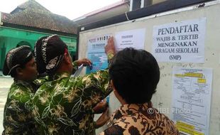 PPDB 2017 : Kuota Pendaftar 13 SMP Belum Terpenuhi