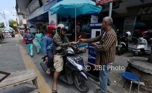 PERPARKIRAN SOLO : Sepekan Diberlakukan, Parkir E-Money Gatsu Masih Minim Peminat