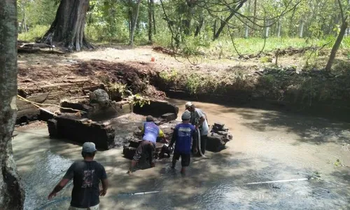 CAGAR BUDAYA PONOROGO : BPCB Gali Situs Peninggalan Abad 14 di Desa Karangpatihan