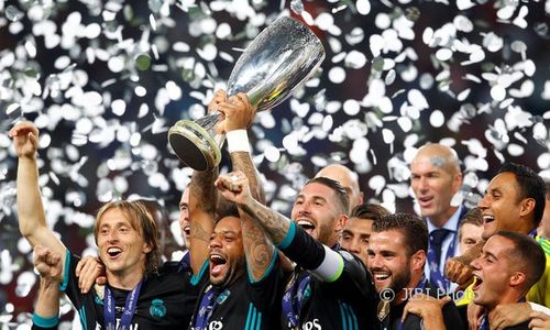 Kalahkan MU 2-1, Real Madrid Juara Piala Super Eropa 2017