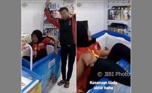 Viral Video Karyawan Masuk Freeser,  Alfamart Minta Maaf