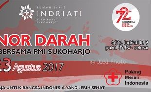 RS Indriati Solo Baru Gelar Donor Darah Pekan Depan