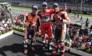 Dovizioso Sodok Posisi 3, Marquez Masih Puncaki Klasemen Sementara Motogp 2017