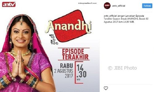 ANANDHI ANTV : Anandhi Tamat di Tengah Jalan, Penggemar Kecewa