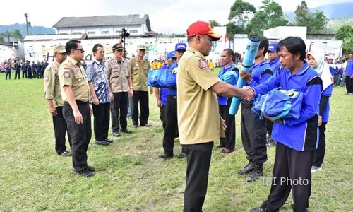 Desa Girimulyo di Karanganyar Dikukuhkan Menjadi Kampung Siaga Bencana