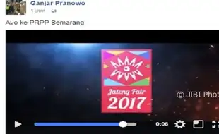 JATENG FAIR 2017 : Gubernur Ajak ke PRPP, Warganet Ogah-Ogahan