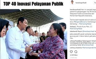 PRESTASI SEMARANG : Hendi Masuk Top 40 Inovasi Pelayanan Publik, Warga Bangga