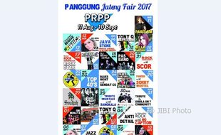 JATENG FAIR 2017 : Simak, Berikut Jadwal Artis dan Band di PRPP