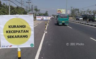 TOL SOLO-KERTOSONO : Awas, Ada Penyempitan Jalan Solo-Boyolali dekat Pintu Tol Ngasem