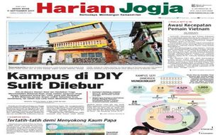 HARIAN JOGJA HARI INI : Kampus di DIY Sulit Dilebur