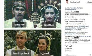 WALI KOTA SEMARANG : Unggah Foto Pernikahan, Hendi-Tia Disebut Mirip Hamish-Raisa