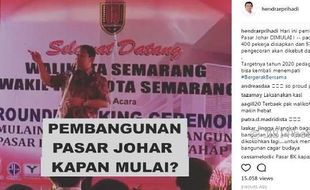 INFRASTRUKTUR SEMARANG : Warga Bersyukur Pembangunan Pasar Johar Sudah Dimulai