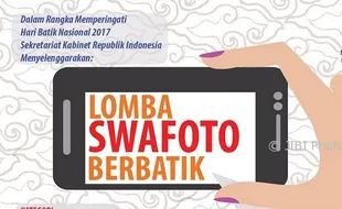 Setkab Gelar Lomba Swafoto Bangga Berbatik, Begini Ketentuannya