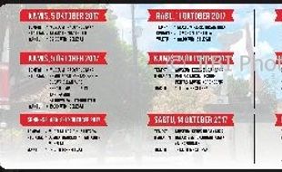 Catat! Agenda Solo Selama Oktober 2017