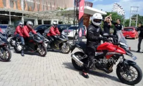 MOTOR HONDA : Ribuan Bikers Ramaikan HBD 2017, Bos Honda Ikut Juga…