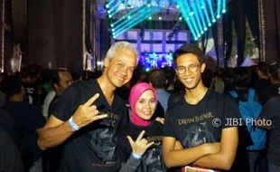 KONSER MUSIK : Nonton Dream Theater, Ganjar Dijuluki Gubernur Rock ‘n Roll