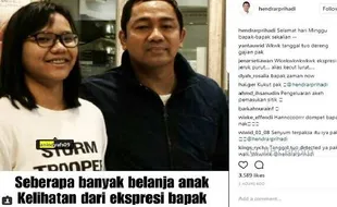 WALI KOTA SEMARANG : Begini Ekspresi Hendi saat Belanja Bareng Putrinya