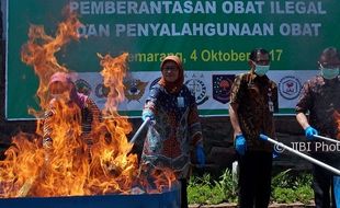 BBPOM Semarang Musnahkan Obat Ilegal Rp3,4 M