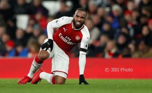 LIGA INGGRIS : Arsenal Tanpa Lacazette Saat Lawan MU