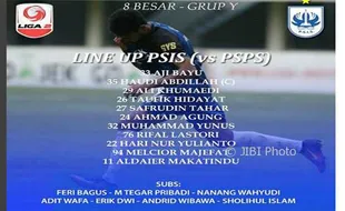 LIGA 2 : Hanya Butuh Seri, PSIS Tampil All Out. Berikut Susunan Pemainnya...